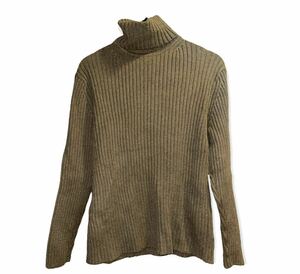 GAPta-toru neck knitted rib knitted green group M size 130cm