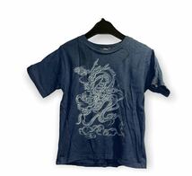 龍　竜　ドラゴン　半袖Tシャツ 130cm ブルー系　訳あり_画像1