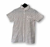 ファニT 半袖シャツ チェックシャツ　サイズ8 日本製_画像1