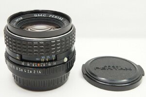 【アルプスカメラ】ペンタックス smc PENTAX 50mm F1.4 Kマウント 単焦点レンズ 220612n