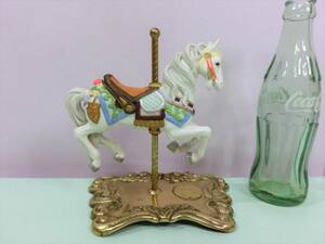 ビンテージ カルーセル メリーゴーランド フィギュア 16.5cm◆Carousel Merry go round Vintage Figure アンティーク オブジェ インテリア