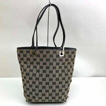 ｔ）グッチ GUCCI GGキャンパスレザートートバッグ 002.1099-001998 ブランド品 鞄 中古_画像2