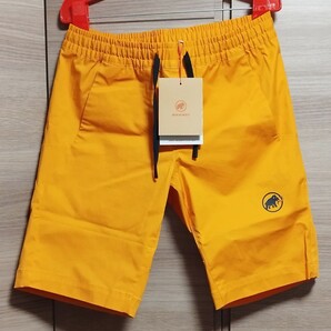 新品 マムート ハーフパンツ イエロー キャンプ 登山 ショートパンツ クライミング
