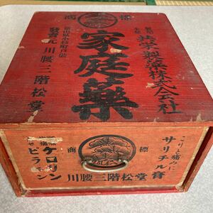 昭和レトロ 薬箱 木製箱