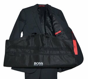 新品 HUGO BOSS ヒューゴボス 赤ラベル メンズ 紳士 ビジネス 冠婚葬祭 テーラード ブレザー パンツ シングル スーツ サイズ 50