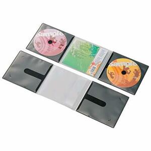 エレコム ディスクケース 省スペース CD DVD 2枚収納 10枚パック ブラック CCD-DP2C10BK ブラック CD