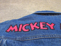 ビンテージ90’s●DEADSTOCK MICKEY UNLIMITED 4つポケットデニムジャケットsize XL●220825s6-m-jk-dnm 1990sミッキーマウス_画像10