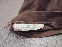 ビンテージ~60's●Logan, Inc.コットンダッフルバッグ茶●220827r9-bag-shdショルダーバッグバラックバッグ1960s古着_画像9