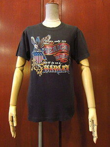 ビンテージ80's★HARLEY DAVIDSON 3DエンブレムTシャツ黒sizeM★70's90's古着メンズ半袖シャツHARLEY-DAVIDSONハーレーダビッドソンUSA