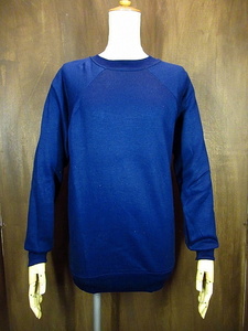 ビンテージ70's★DEADSTOCK HARVEY SPORT WEAR裏起毛ラグランスウェット紺sizeS★60's80's古着トレーナーメンズ長袖USA製ネイビー