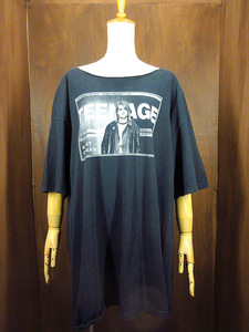 2000’s●KURT COBAN TEENAGEコットンプリントTシャツ黒●220814k4-m-tsh-bnカート・コバーンニルバーナバンドロックグランジ