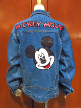 ビンテージ90’s●DEADSTOCK MICKEY UNLIMITED 4つポケットデニムジャケットsize XL●220825s6-m-jk-dnm 1990sミッキーマウス_画像2