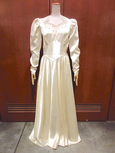  Vintage 40's* beads & flower race wedding dress *210916r7-w-lsdrs lady's wedding costume One-piece old clothes 