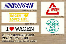 NO WAGEN, NO LIFE? ステッカー VW_VOLKSWAGEN_フォルクス_ワーゲン_ポロ_ゴルフ_パサート_ザ・ビートル_改_改造_カスタム_ZEALワーゲン_画像3