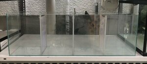 ガラス仕切水槽　W900×d200×h300　　メダカ・ザリガニ・ベタ・プレコ・アピスト・隔離・育成　奈良　発送不可引き取り限定