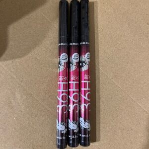【3本セット】36H耐久ウォータープルーフリキッドアイライナーブラック リキッドアイライナー
