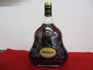 【5948】未使用品★Hennessy ヘネシー XO★金キャップ クリアボトル / 1000ml 40% (コニャック ブランデー) ※同梱不可