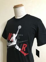 【新品】 NIKE AIR JORDAN ナイキ エアジョーダン ジャンプマン ビッグロゴ ブラック Tシャツ 半袖 トップス サイズS 黒 CV1736-010_画像7