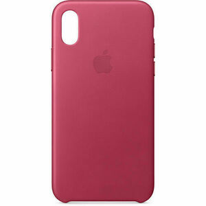 Apple 純正品◆iPhone X レザーケース - ピンク MQTJ2FE/A PINK FUCHSIA 【並行輸入品】