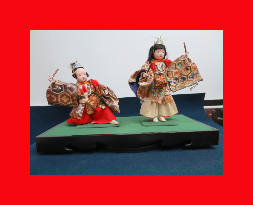 : [Doll Museum] Tsurukame no Mai F-310 Hina dolls, Hina accessories, Hina palace. Makie Hina, season, Annual Events, Doll's Festival, Hina Dolls