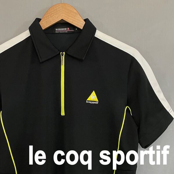 ルコック le coq sportif ルコックスポルティフ 半袖 トレーニングウェアー スポーツウェアー ジムウェアー メンズ Mサイズ