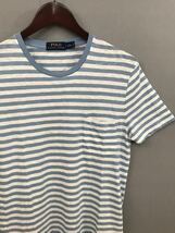 ポロ ラルフローレン POLO Ralph Lauren 半袖 シャツ ボーダー マリン メンズ S175サイズ ファッション 衣類 ～□_画像10