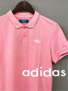 ** Adidas adidas рубашка-поло с коротким рукавом розовый мужской M размер 