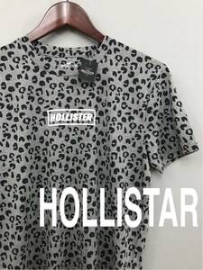  Hollister HOLLISTAR [ new goods ]. print short sleeves shirt men's S175 size leopard print Leopard pattern animal pattern!^