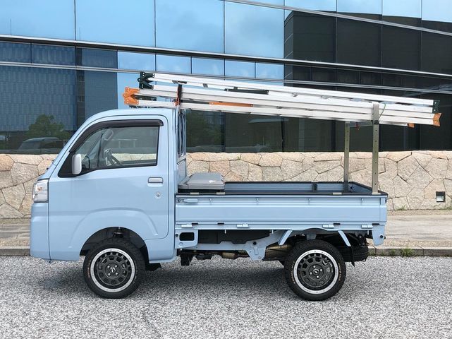 《車検対応》軽トラ用 荷台キャリア【軽トライアングル】 脱着式 伸縮なし110タイプ ステンレス製 鳥居 電気工事・工務店 キャリィ