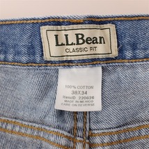 L.L.Bean エルエルビーン デニムパンツ メンズW38 L34 ブルー テーパードストレート CLASSIS FIT アウトドア 大きいサイズ pt-1088_画像3