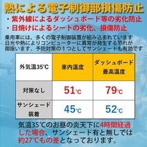 1円～ デリカ D5/D:5 CV1 2 3 4 5W フロント サンシェード 日よけ 車 車種専用設計 コンパクト収納 UVカット 車中泊 遮光 カーシェード _画像8