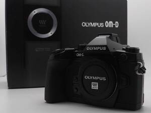 ■シャッター回数1331■ OLYMPUS OM-D E-M1 ボディ ブラック オリンパス マイクロフォーサーズ ミラーレス 元箱有り 美品 ■動作確認済■