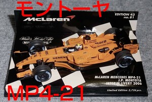 1/43 マクラーレン メルセデス MP4-21 モントーヤ 2006 McLaren INTERM LIVERY オレンジ