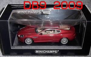 1/43 アストンマーチン DB9 レッドメタ 2009 ASTON MARTIN V12