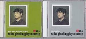 ★ CD Emi Debussy: Том 1 &amp; Том 2+Практическая песня Том 1 &amp; Том 2. 2 из Sketchbook*Walter Giespe