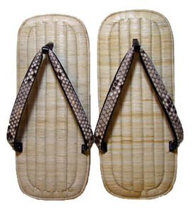  rattan table leather bottom sandals setta L(8 size 5 minute )