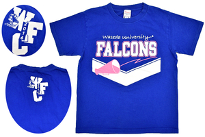 Y-4502* free shipping * ultra rare valuable external not for sale * beautiful goods *waseda university FALCONS Waseda university Cheery da-z Falcon z*T- shirt 160cm