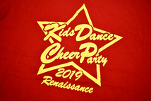 Y-4551★送料無料★超美品★Kids Dance Cheer Party 2019 Renaissance キッズダンス チア パーティ ルネッサンス★半袖 T-シャツ Ｓ_画像4