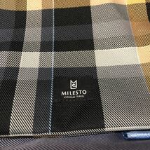 MILESTO ミレスト ボディバッグ グレー×イエローチェック_画像2