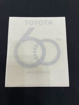 【送料無料】トヨタ ６０周年記念 ステッカー 純正品 TOYOTA 60TH ANNIVERSARY シール P4186_画像3