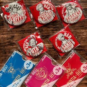 セブンイレブン ONE PIECE FILM RED ワンピース 缶バッジ 全5種 ミンティアケース 全3種