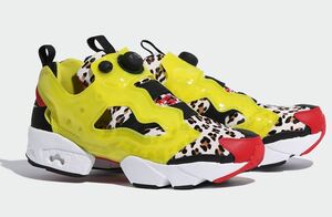 【28cm】Reebok x atmos INSTAPUMP FURY CITRON ANIMAL 限定 リーボック アトモス 別注 ポンプフューリー ハラコ ヒョウ柄 US10 送料無料