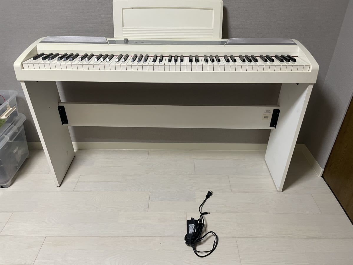 コルグ 電子ピアノ SP-170S ホワイト スタンド付き KORG 動作品 