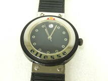 MENS腕時計 ellesse エレッセ 03-0001-005 Swiss Quartz 50m防水 ベルト難有り 動くジャンク B076_画像1