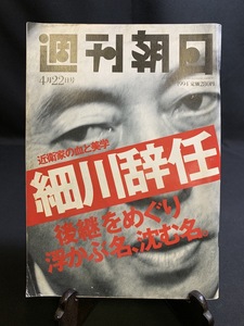 『1994年4月 週刊朝日 細川護熙 辞任 氷上の金太郎 コリアタウン 政治 首相ダービー わたせせいぞう』