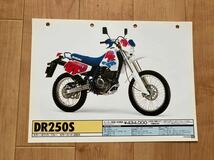 スズキ販売店用 カタログ DR250S DR250SHE_画像3