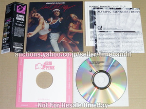 中古日本盤CD Olympic Runners Don't Let Up [Mastered 2020][VSCD-5910][BIG PINK 660] オリンピック ランナーズ ドント レット アップ