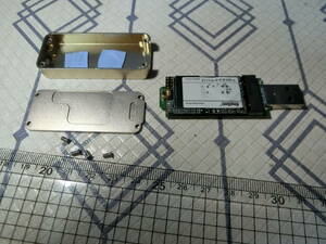 m.2 NGFF /SATA SSD 256GB 2242 KingSpec 外付けSSD　ケース/エンクロージャー付き 100%正常