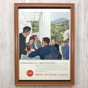 ■即決◆1957年(昭和32年) Coca-Cola コカ・コーラ Coke コカコーラ【B4-7077】アメリカ ビンテージ雑誌広告【B4額装品】当時物 ★同梱可