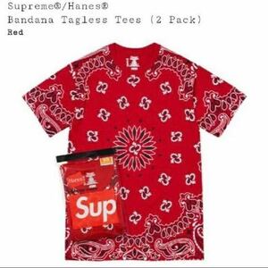 Supreme Hanes Bandana Tagless Tees Red